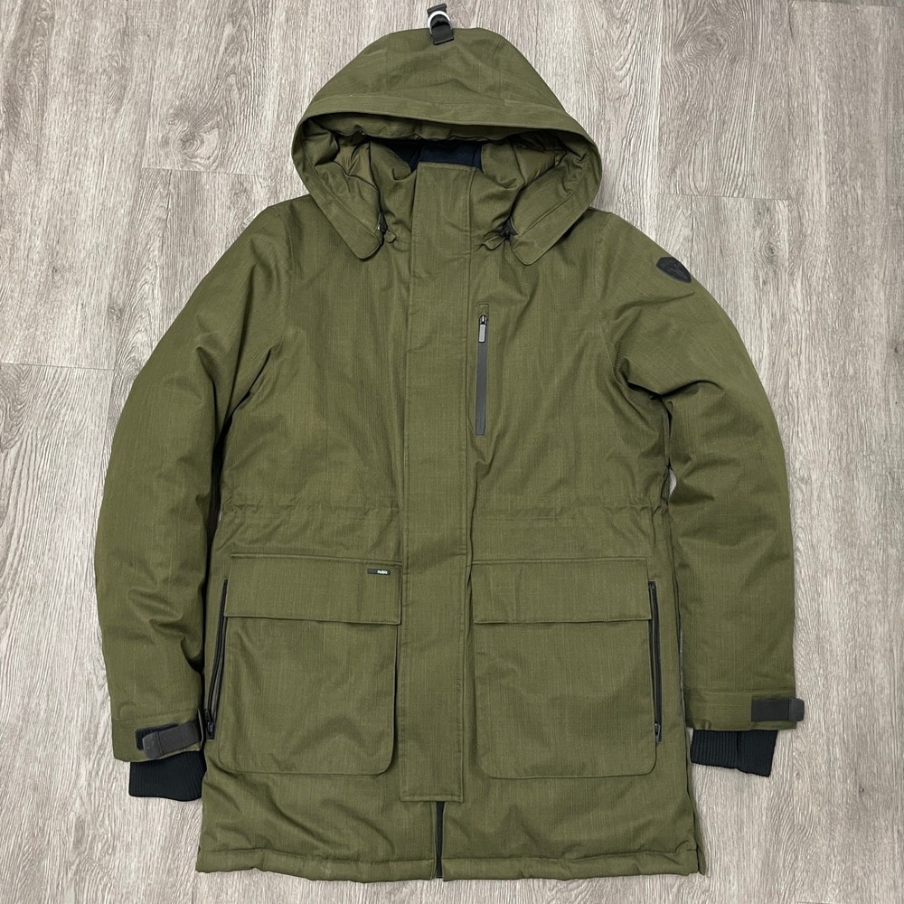 Nobis Jacket Mens XL Green Martin Parka Down Filled Hooded Winter Canada Goose